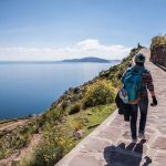 Trekking on Sun island by Maria Camila Castano.